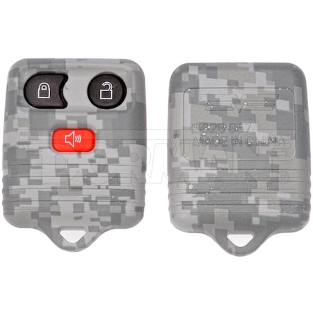 Motormite Keyless Remote Case Replacement Gray Dig, 13625Gyc 13625GYC